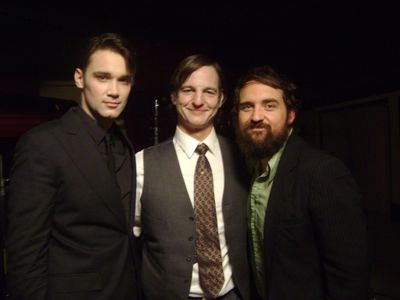 Josh Nuncio, William Mapother, and Director Shaun Peterson on the set of I
