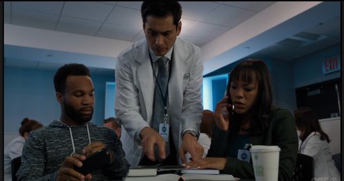 Marcus Ho, Nikki M. James, and Johnny Ray Gill in BrainDead (2016)