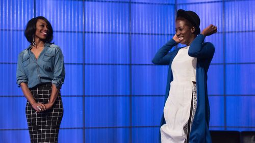 Char Glover and Merline Labissiere in Project Runway All Stars (2012)