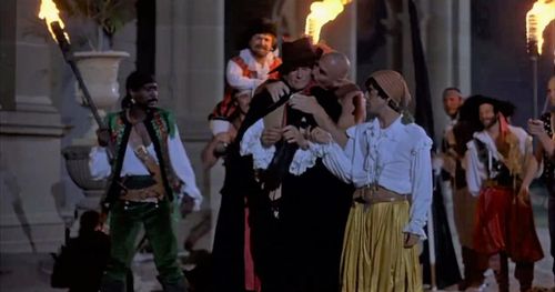 Marc Colombani, Ted Hamilton, Chuck McKinney, and Roger Ward in The Pirate Movie (1982)