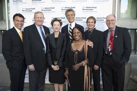 Brian Stokes Mitchell, Annette Bening and Tommy Tune with SAG Board members Ken Howard, L Scott Caldwell, Scott Bakula a