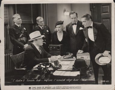 James Crane, Stanley Fields, Miriam Hopkins, and Edwin Maxwell in Two Kinds of Women (1932)