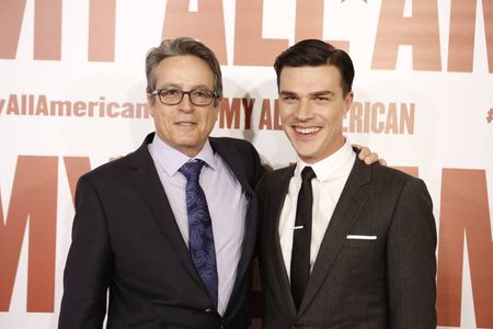 Angelo Pizzo and Finn Wittrock at an event for My All-American (2015)