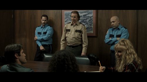 P.J. Soles, Courtney Gains, Madison Russ, Josh Hasty, Patrick Ryan, Cy Creamer, and Justin Mabry in Candy Corn (2019)