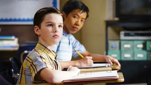 Ryan Phuong and Iain Armitage in Young Sheldon (2017)