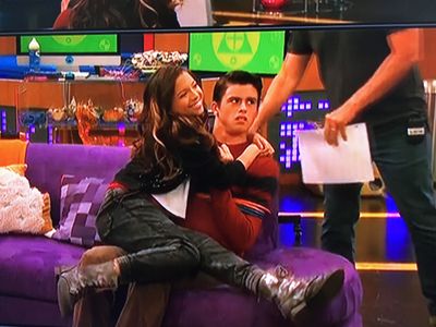 Austin & Cree Cicchino on the set of Game Shakers