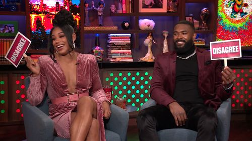 Kenneth Crawford and Bianca Blair in Watch What Happens Live with Andy Cohen: Bianca Belair & Montez Ford (2023)