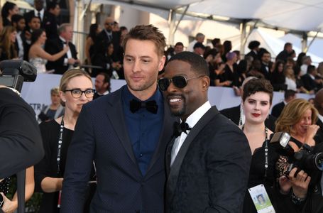 Sterling K. Brown and Justin Hartley at an event for The 25th Annual Screen Actors Guild Awards (2019)