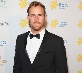 Joel Jackson attending the Ivy and Emeralds Ball for the Cancer Council.