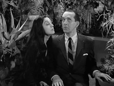 Lee Goodman and Hazel Shermet in The Addams Family (1964)