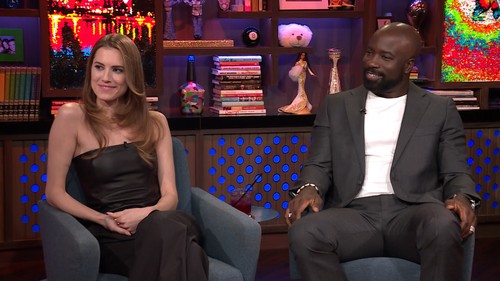 Mike Colter and Allison Williams in Watch What Happens Live with Andy Cohen: Allison Williams & Mike Colter (2023)
