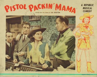 Robert Livingston, Eddie Parker, Ruth Terry, and Wally Vernon in Pistol Packin' Mama (1943)