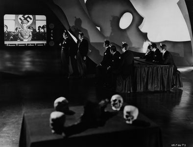 Rudolph Anders, John Miljan, Alan Mowbray, John T. Murray, and Bobby Watson in The Devil with Hitler (1942)