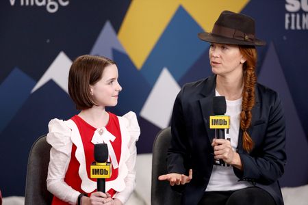 Bert and Mckenna Grace at an event for Troop Zero (2019)