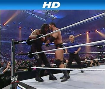 Mark Calaway, Charles Robinson, and Dave Bautista in WrestleMania 23 (2007)
