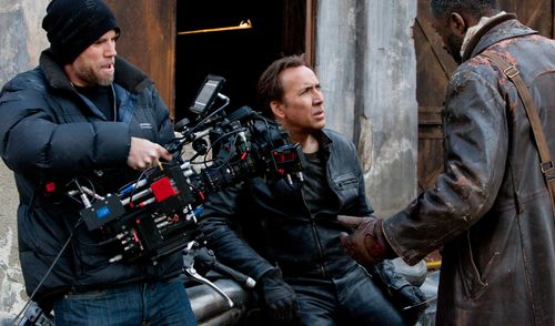 Brian Taylor, Nicolas Cage and Idris Elba in Ghost Rider: Spirit of Vengeance (2011)