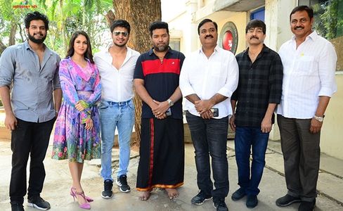 Nikhil Siddharth and Lavanya Tripathi at an event for Arjun Suravaram (2019)