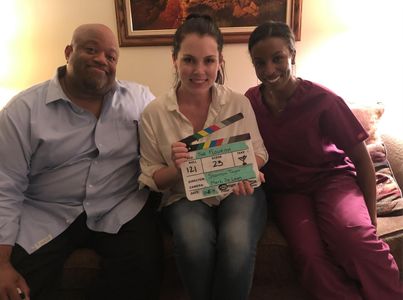 Mark Christopher Lawrence, Shannon Taylor, and Saffran Harris in The Flourish (2019)