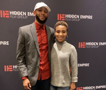 Alex West and Ruby Lee Dove at Hidden Empire Film Groups Private Screening for Black and Blue.