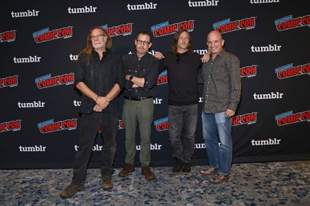 Norman Reedus, Greg Nicotero, David Zabel, and Scott M. Gimple at an event for The Walking Dead (2010)