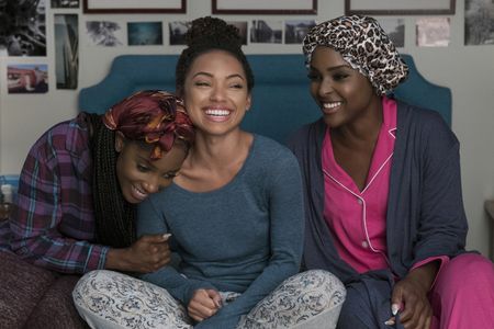 Logan Browning, Antoinette Robertson, and Ashley Blaine Featherson-Jenkins in Dear White People (2017)