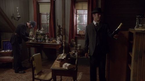 Yannick Bisson and Charlie Clements in Murdoch Mysteries (2008)