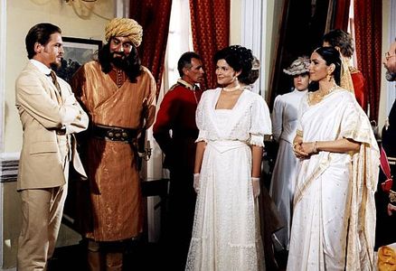 Kabir Bedi, Tobias Hoesl, Romina Power, and Mandala Tayde in The Return of Sandokan (1996)