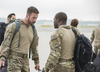 Edwin Hodge and Barry Sloane in Six (2017)