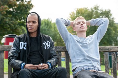 Harley Sulé and Charley Palmer Rothwell in Hoodies vs. Hooligans (2014)