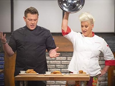 Tyler Florence and Anne Burrell in Worst Cooks in America (2010)