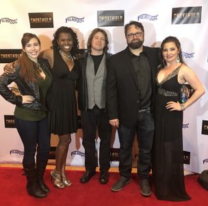 Shon Wilson at the premiere of Chokehold, with (left to right) Sesh Evans, JD Smith, Brian Skiba and Laurie Love