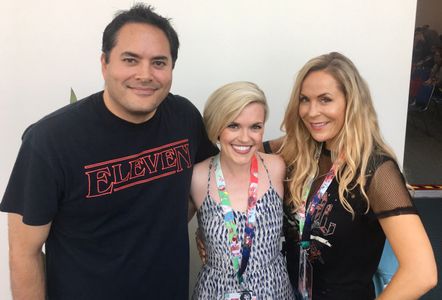 With Kari Wahlgren and Christopher Liebe at ComiCon 2017
