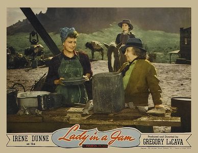 Irene Dunne, Jane Garland, and Queenie Vassar in Lady in a Jam (1942)