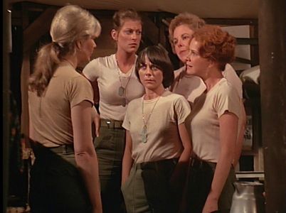 Mary Jo Catlett, Linda Kelsey, Carol Locatell, Pat Sturges, and Loretta Swit in M*A*S*H (1972)