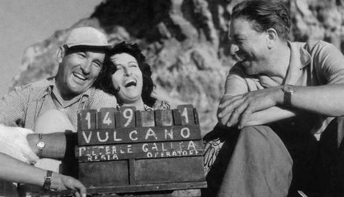 William Dieterle and Anna Magnani in Vulcano (1950)