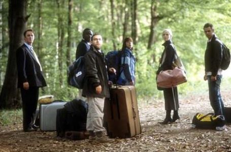 Claudie Blakley, Danny Dyer, Laura Harris, Tim McInnerny, Andy Nyman, and Babou Ceesay in Severance (2006)