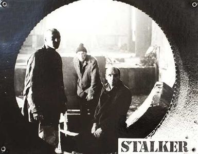 Nikolay Grinko, Aleksandr Kaydanovskiy, and Anatoliy Solonitsyn in Stalker (1979)