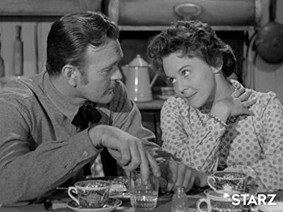 Brad Johnson and Mary Webster in Death Valley Days (1952)