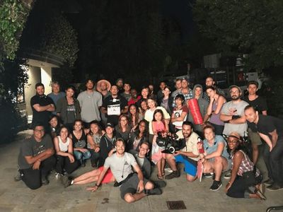 Cast and crew shot from the film No Returns (2017)
