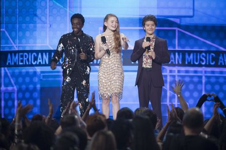Caleb McLaughlin, Sadie Sink, and Gaten Matarazzo at an event for American Music Awards 2017 (2017)