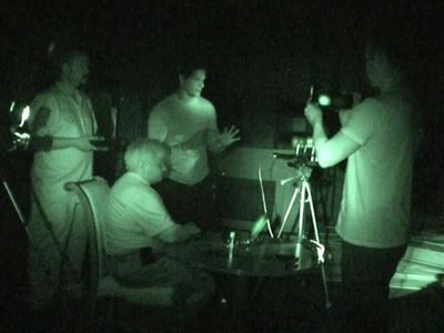 Aaron Goodwin, Nick Groff, Bill Chappell, and Zak Bagans in Ghost Adventures (2008)
