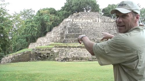 Keith Neubert explores an archaeological site in Central America for the Xpedition Central America series.