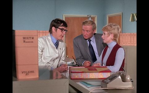Jim Connell, Shirley Jones, and Dave Madden in The Partridge Family (1970)