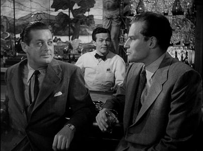 Charlton Heston, Walter Burke, and Don DeFore in Dark City (1950)