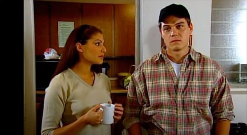 Curtis Eames and Marisa Petroro in The Real Whatever (2000)