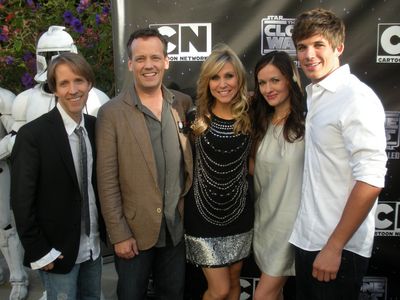 Cast of Star Wars: The Clone Wars at the Season 2 premiere. JAT, Dee Bradley Baker, Ashley Eckstein, Catherine Taber and