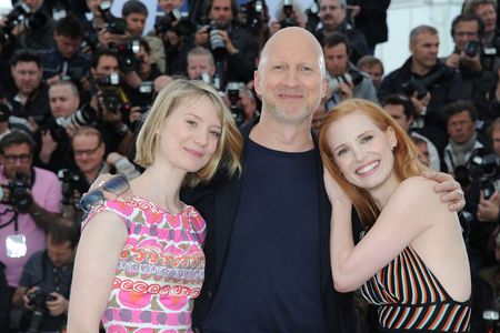 John Hillcoat, Jessica Chastain, and Mia Wasikowska at an event for Lawless (2012)