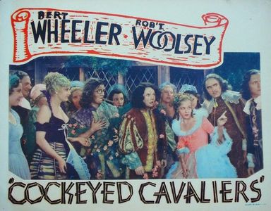 Esther Howard, Alf James, Dorothy Lee, Henry Sedley, Thelma Todd, Bert Wheeler, and Robert Woolsey in Cockeyed Cavaliers