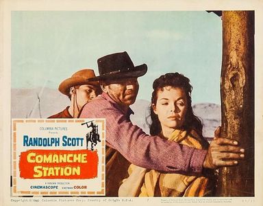 Claude Akins, Nancy Gates, and Richard Rust in Comanche Station (1960)