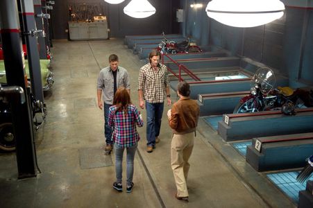 Jensen Ackles, Jared Padalecki, Felicia Day, and Kaniehtiio Horn in Supernatural (2005)